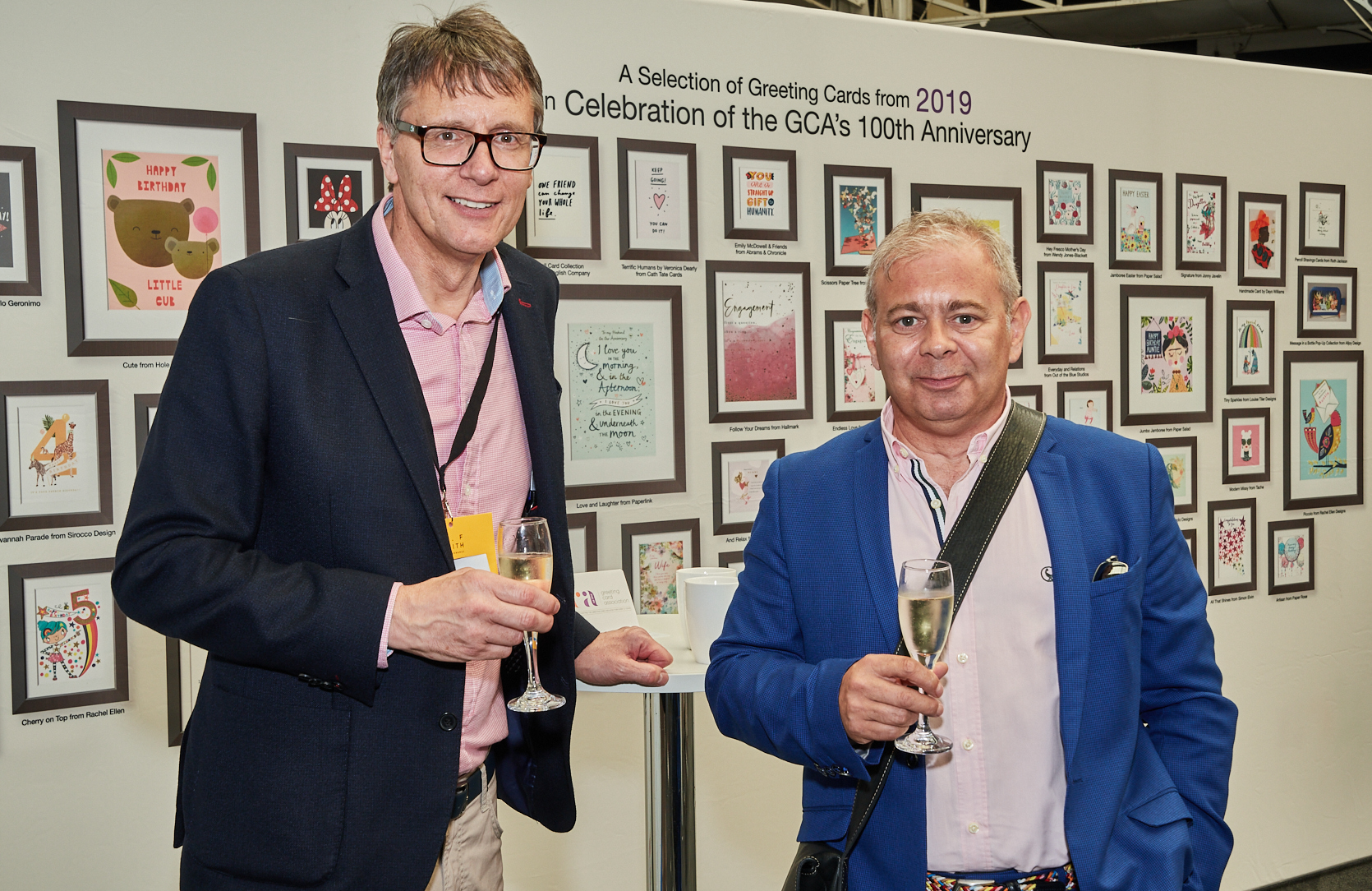 Above: House of Cards’ Miles Robinson (right) and Nigel Williamson at the GCA Centenary exhibition at PG Live last July.