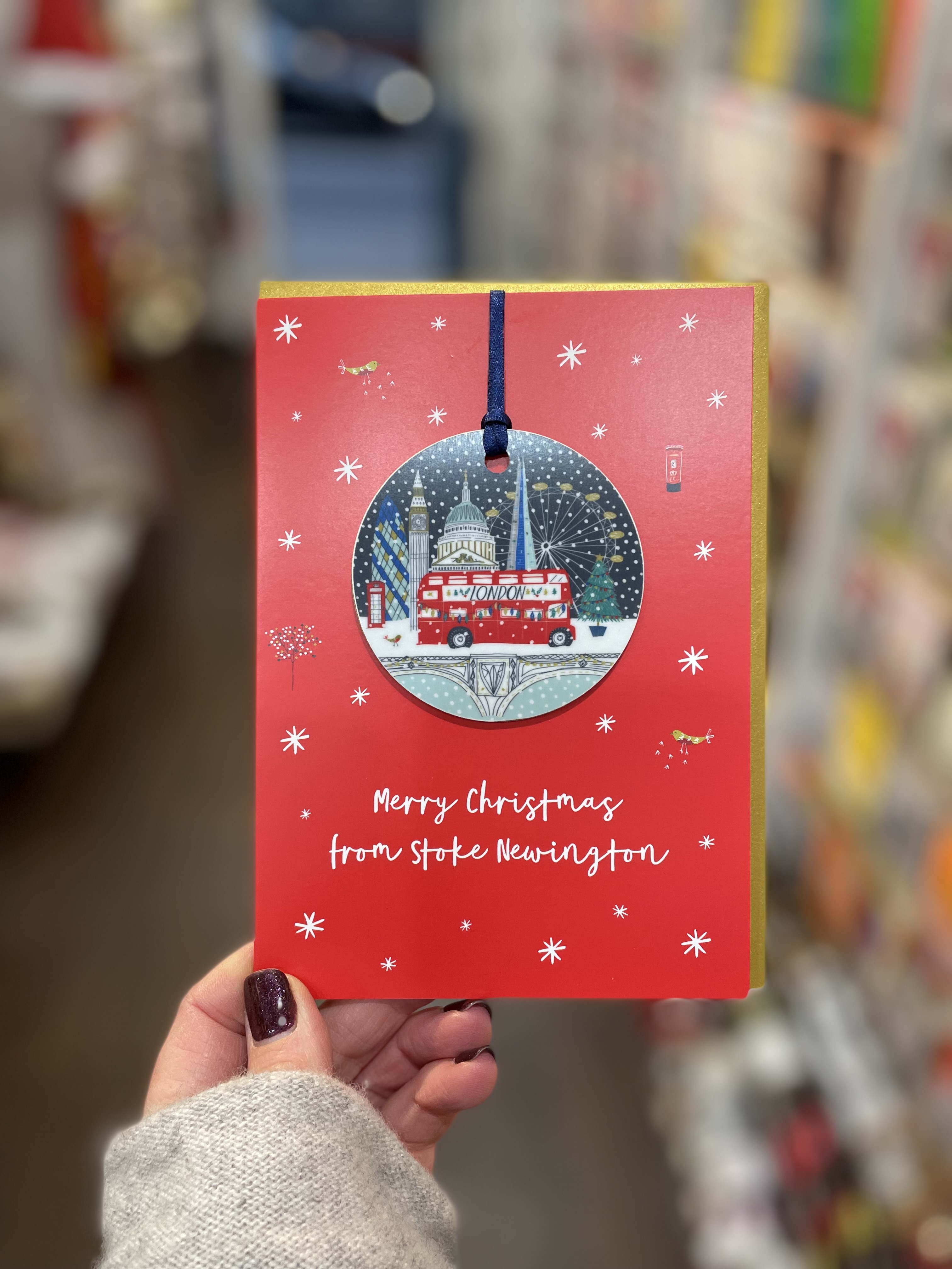 Above: Jessica Hogarth’s localised bauble cards were a sell out for Earlybird.