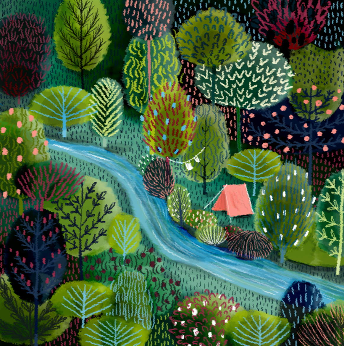 Above: A Jane Newland design that celebrates sustainable escapism (represented by Bright).