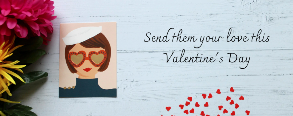 Above: Part of Postmark’s Valentine’s marketing on its website