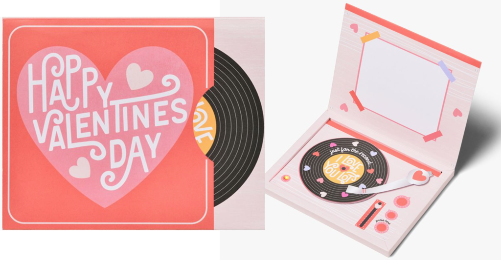 Above: Paperchase’s innovative £10 Valentines card