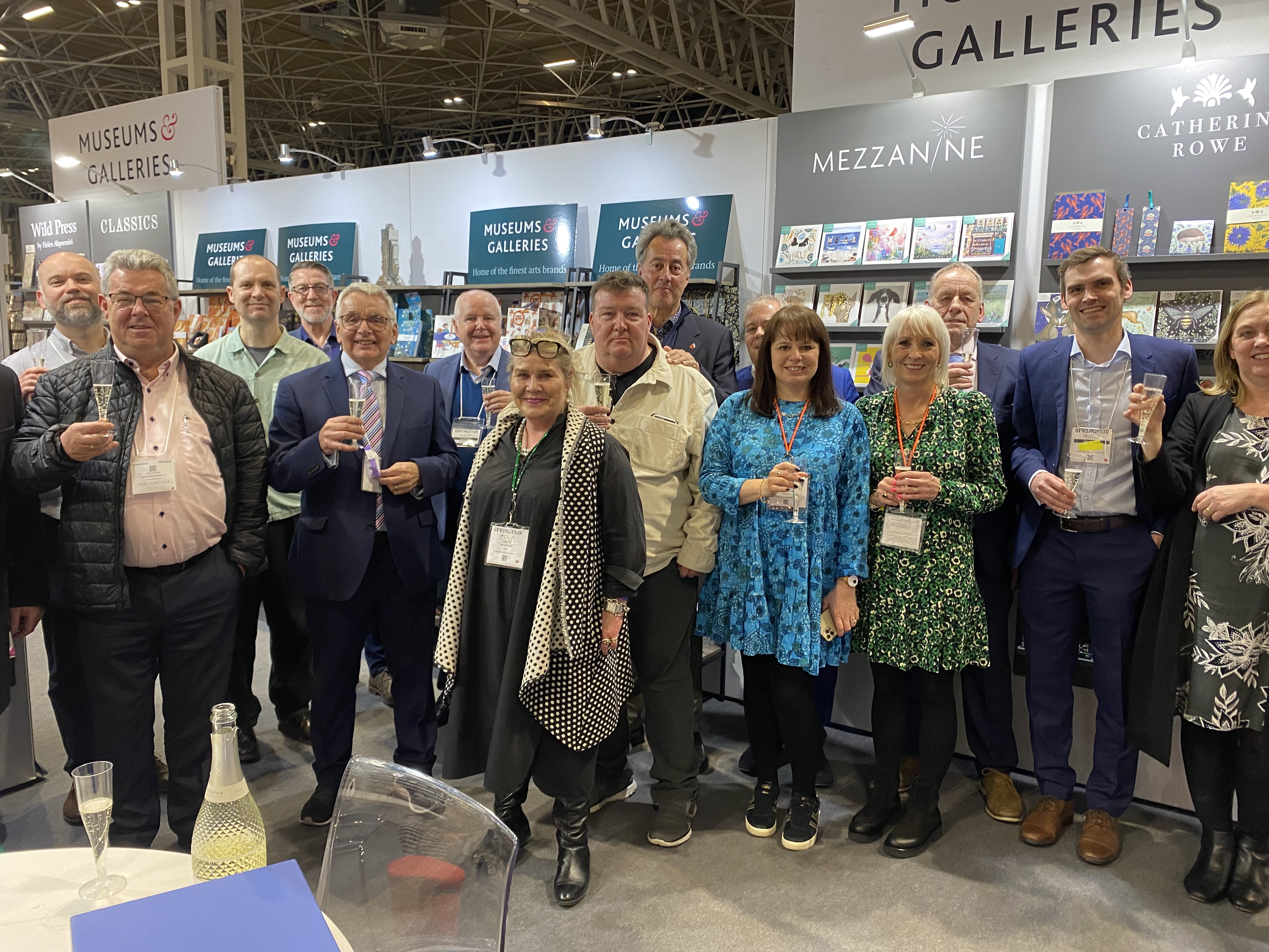 Above: After 44 years in the greeting card industry, the once met, never forgotten popular stalwart Riou Baxter enjoyed a great send off into retirement thanks to the Museums & Galleries team