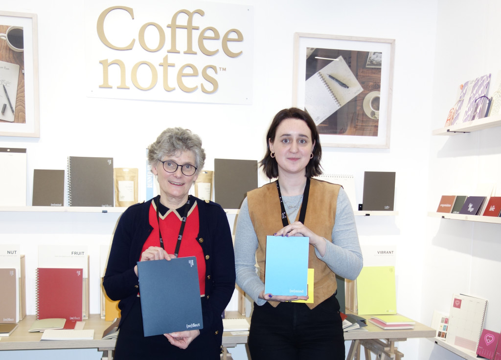 Above: Smell of success – Coffee Notes founder Sarah Downey (left) and marketing manager Chess Brasington