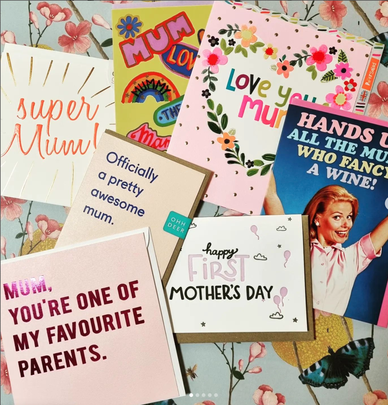 Above: A selection of Mother’s Day cards posted on Set’s social media channels