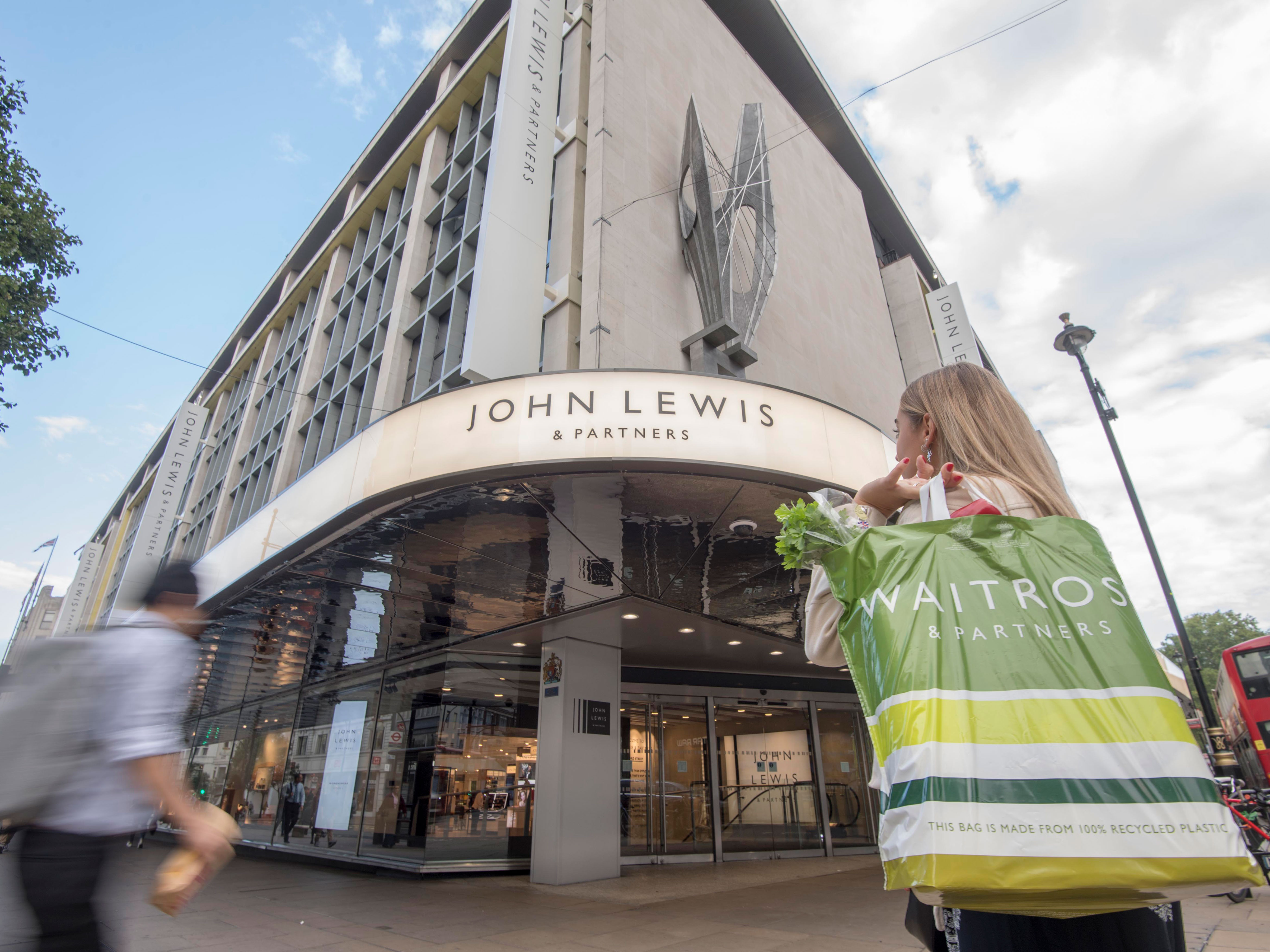 Above: The department store chain has 35 outlets across UK