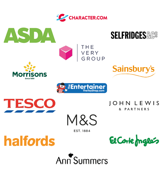 Above: Big brands – the programme has alumni from all these retailers