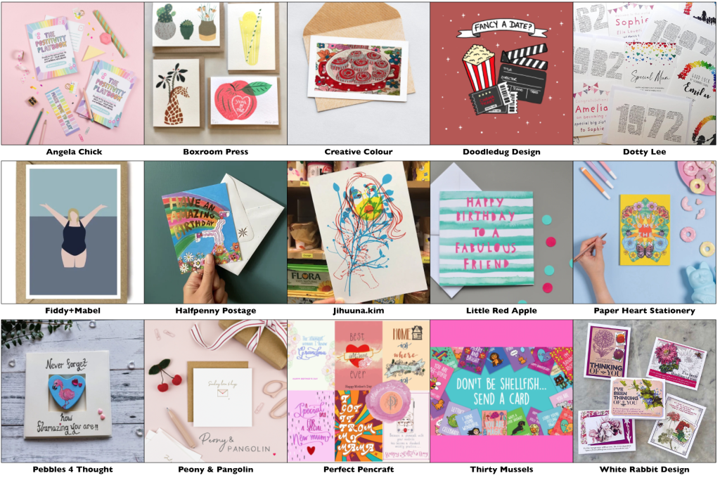 Above: Plenty on offer – many small greeting card publishers are among the Just a Card Visibility exhibitors