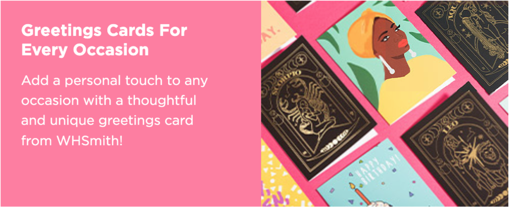 Above: Greetings offer – cards can already be ordered online from WHS