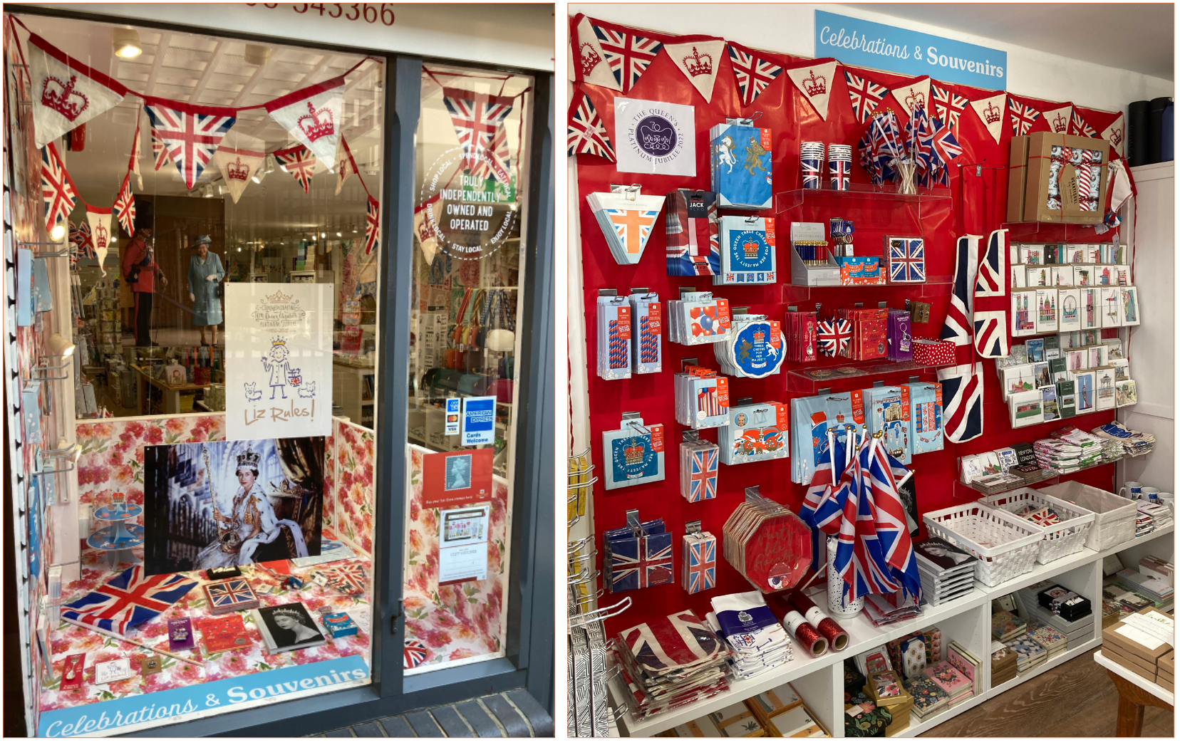 Above: Wonder wall – Red Card’s window display and instore offer