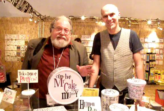 Above: Alan Harnik with David on the Really Good stand at Spring Fair in 2012