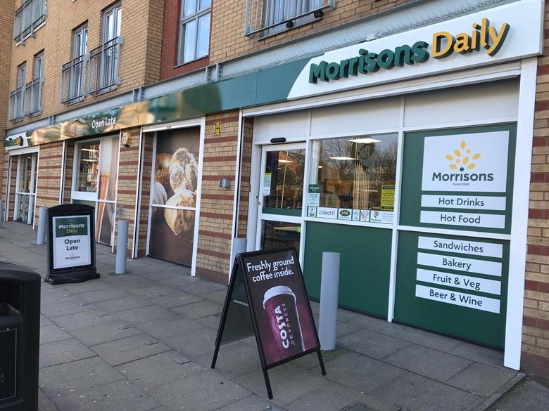 Above: Doing well – McColl’s Morrisons Daily stores are performing strongly