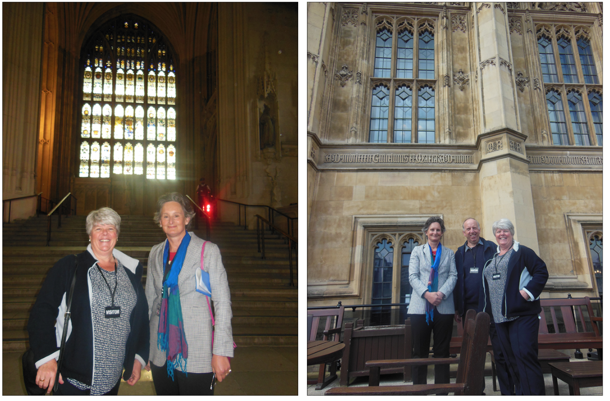 Above: Behind the scenes – Best Wishes owners Russell and Yvonne at Westminster