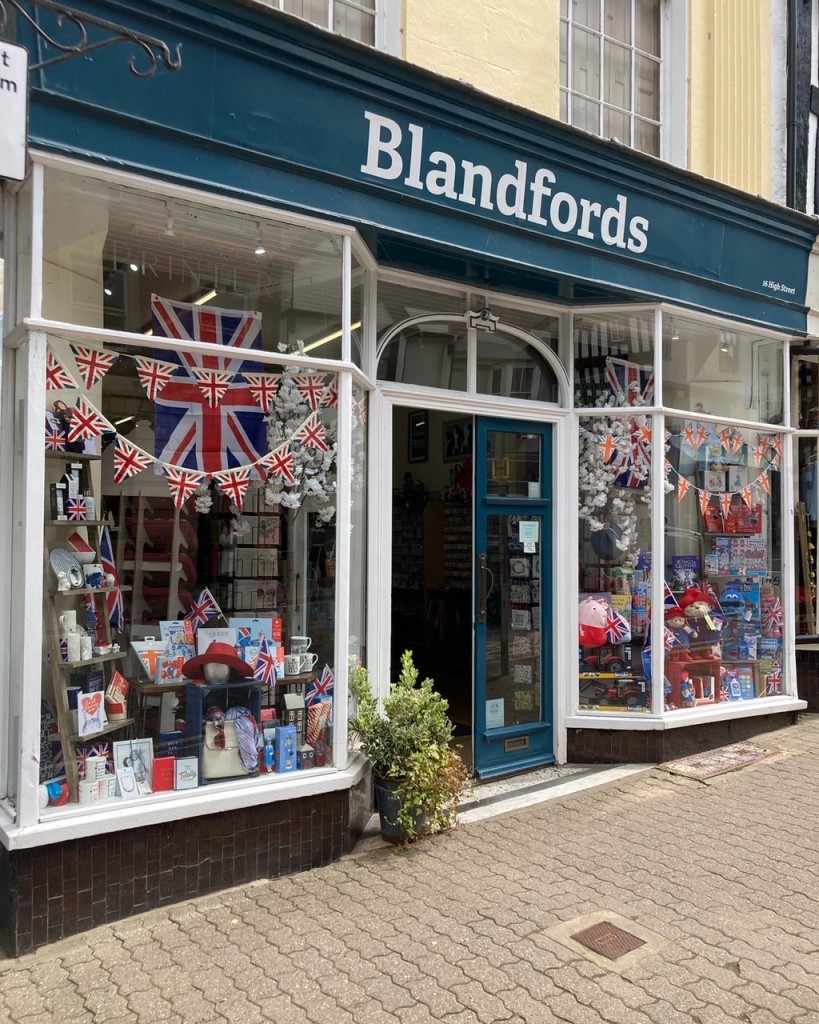 Above: Late rush – Blandfords’ Ledbury store