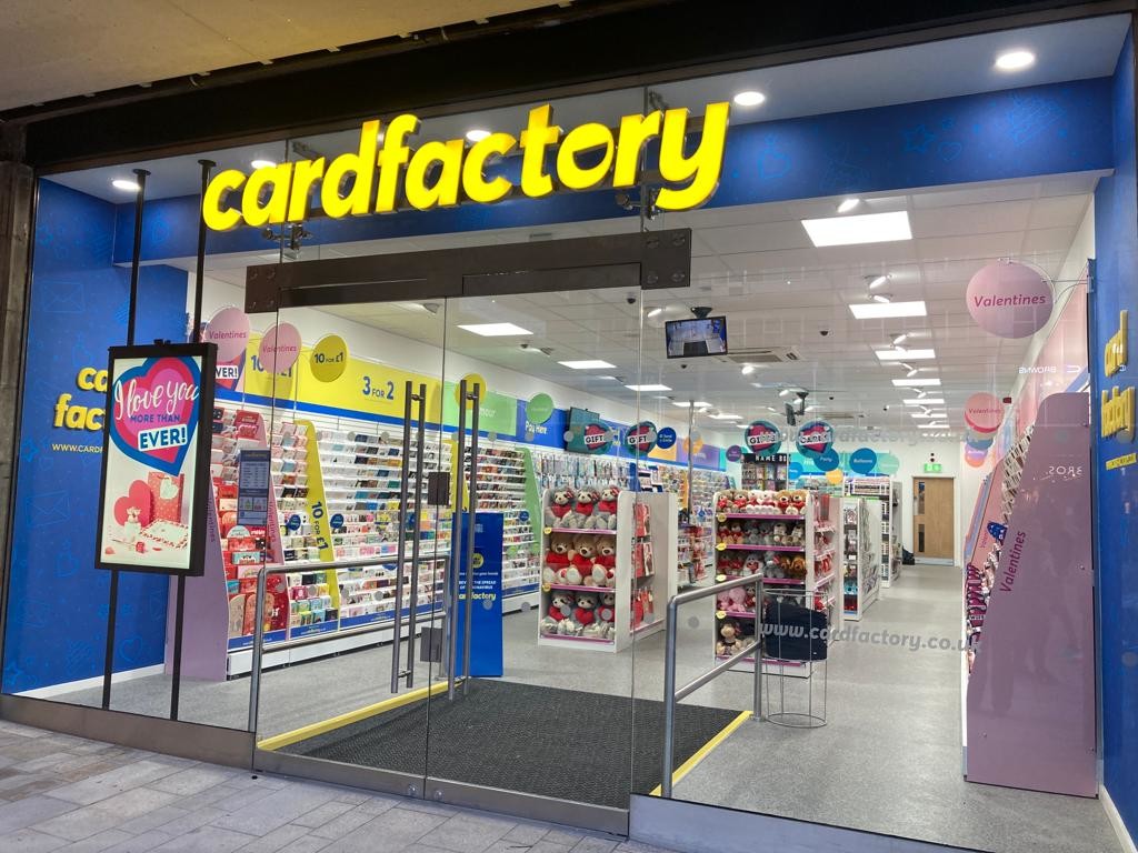 Above: Card Factory’s first new-look store opened in Coventry earlier this year with others now following