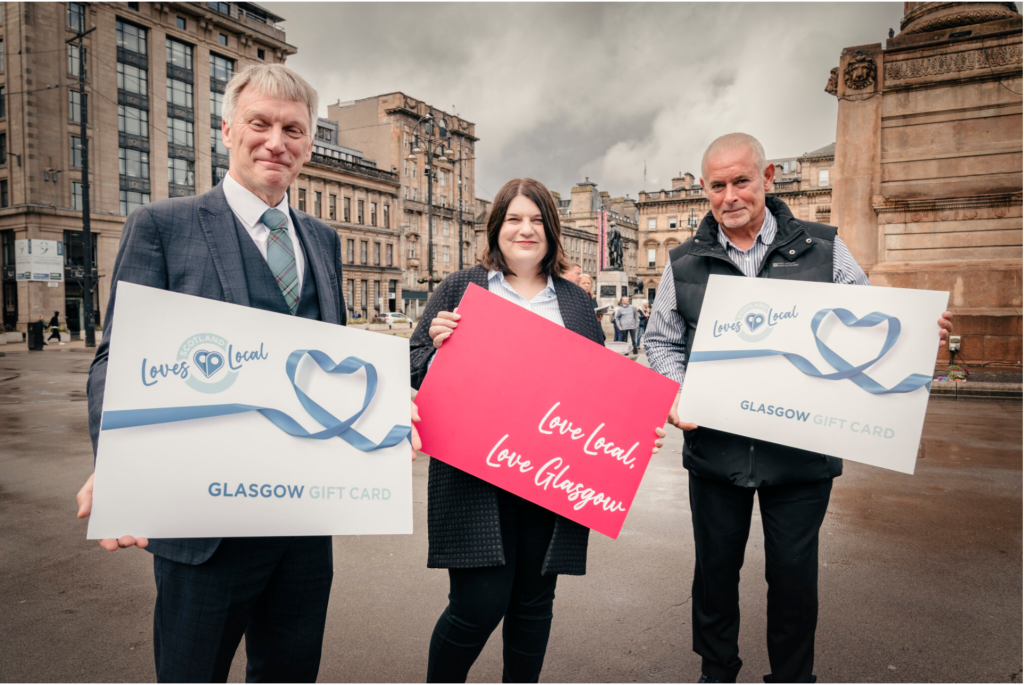 Above: The Glasgow Gift Card will be welcome at many indie retailers