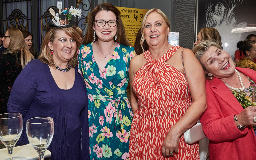 Above: Museums & Galleries’ Sophie Bylina (second left) and Debbie Williams (second right) with agents Rosie Trow (far left) and Beth Robson
