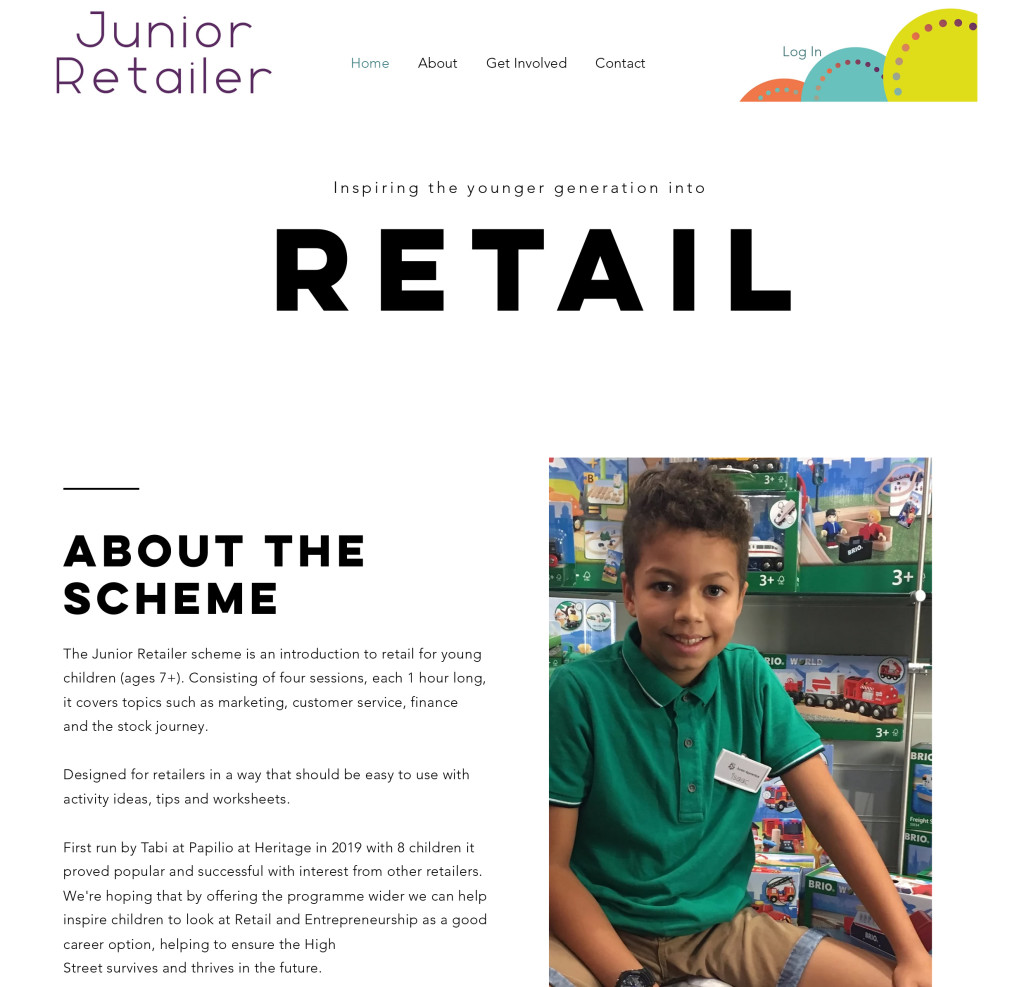 Above: Tabi now has a website for other stores to run their own Junior Retailer scheme