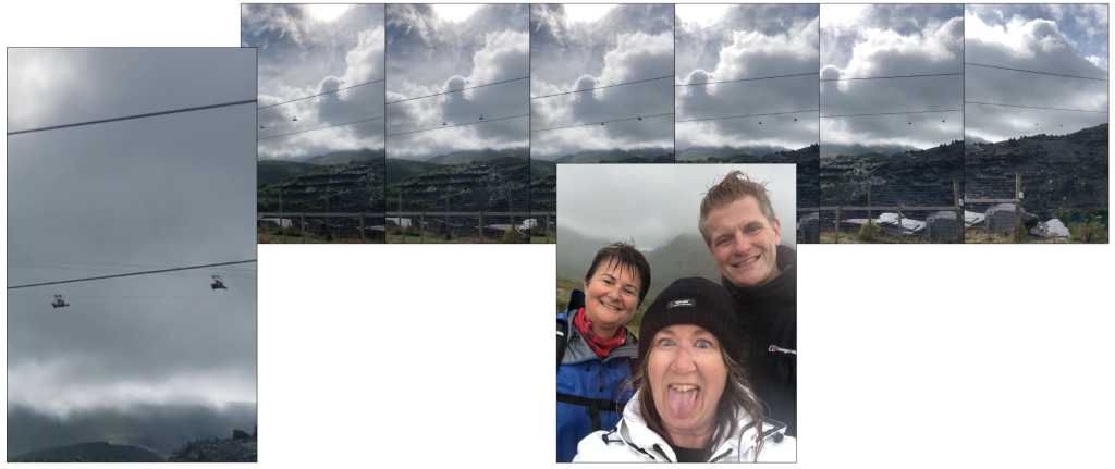 Above: The MiMi team shown flying high in windy Wales