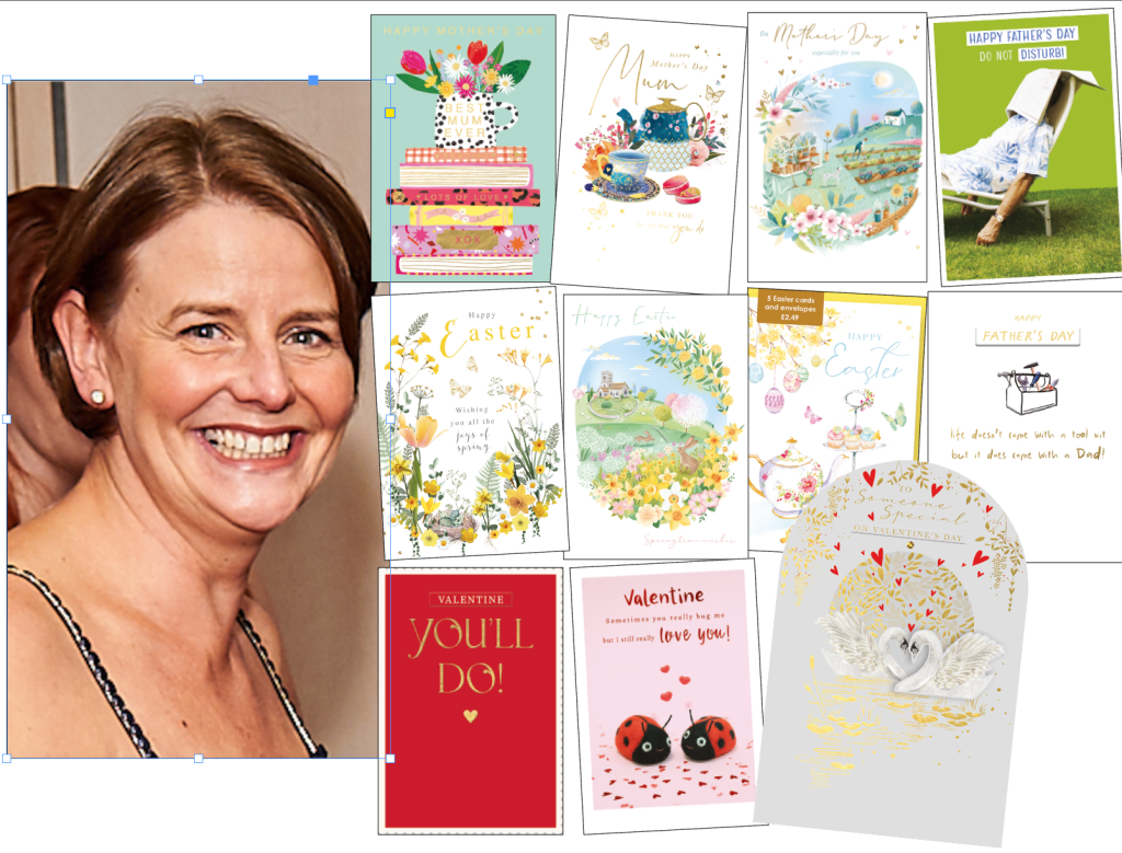 Above: Liz Ellis and Abacus Cards have a lot of new designs