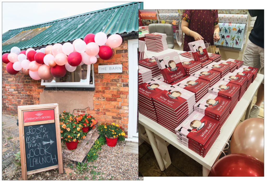 Above: The big day at Kibworth Books