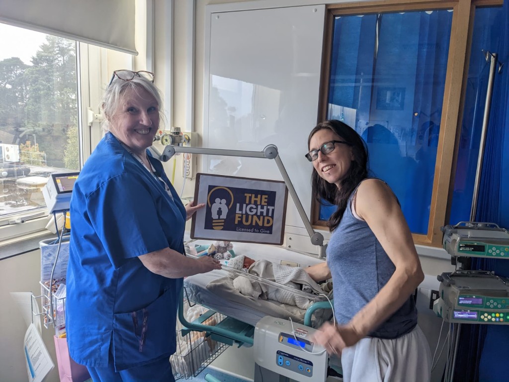 Above: As a result of last year’s fundraising, on Wednesday, 12 October), a hot bed incubator was delivered to North Devon District Hospital in Barnstaple by charity New Life which was put to good use for baby Scarlet