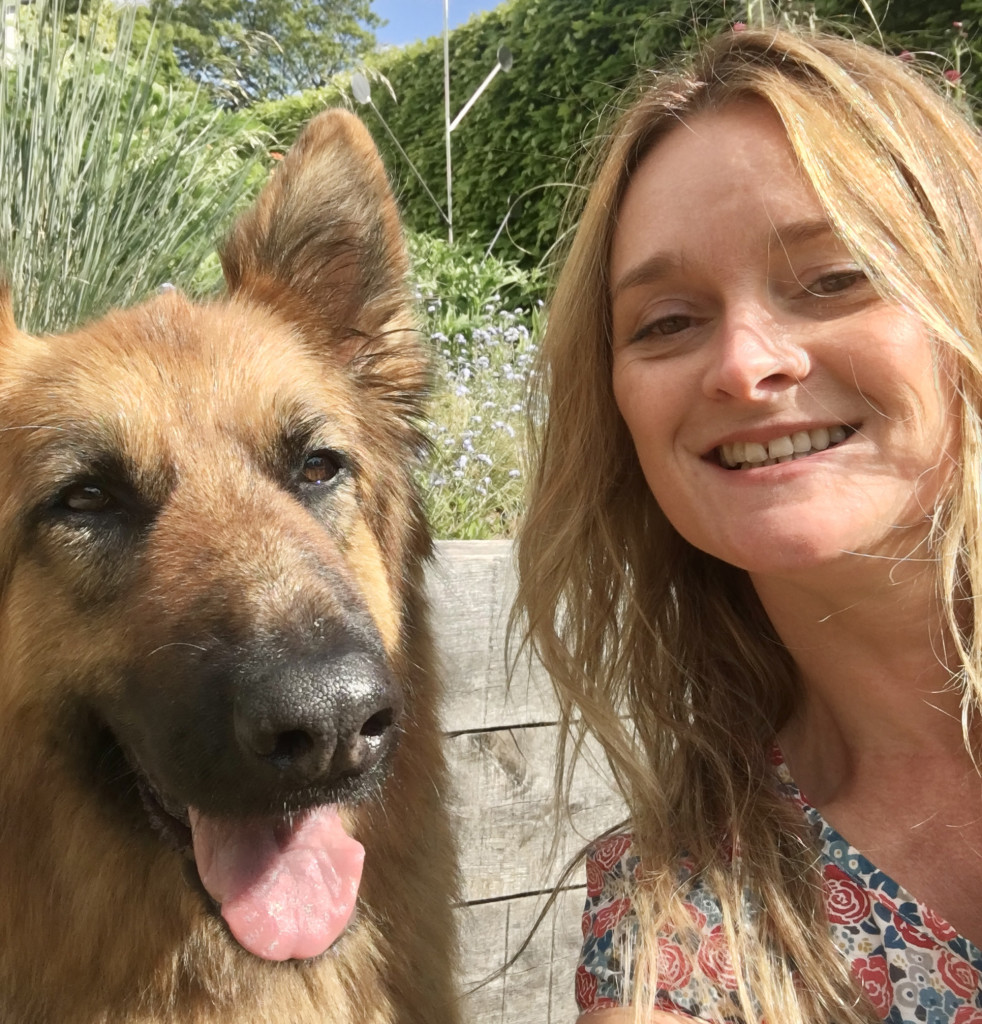 Above: Wendy Jones-Blackett with her German shepherd Whiskey