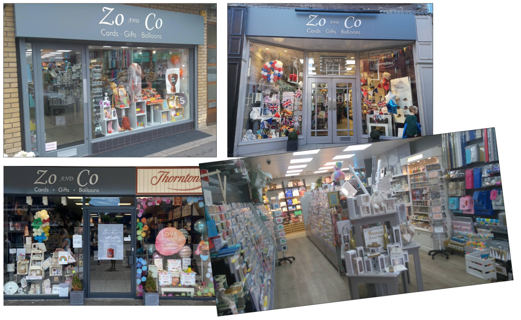 Above: The Zo And Co empire, Didsbury, Knutsford, Cheadle and Marple