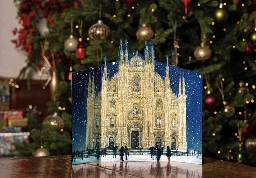 Above: The Milan Cathedral advent calendar from Woodmansterne