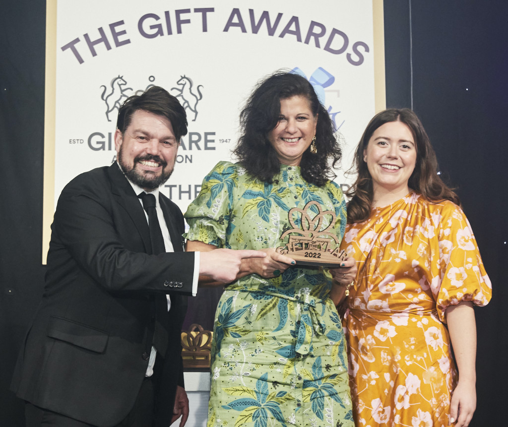  Pic 3 Above: Rocket68’s Jill White (centre) won GOTY 2022 Best International Product Or Range with her London Calling Global Collection Above: Rocket68’s Jill White (centre) won GOTY 2022 Best International Product Or Range with her London Calling Global Collection 