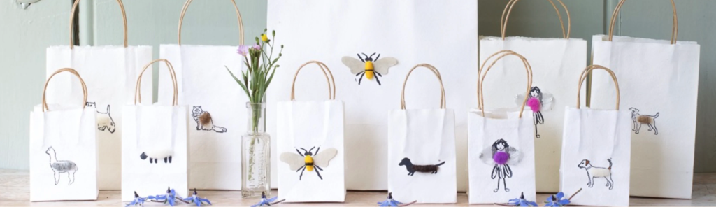 Above: Cute paper bags from Papersheep