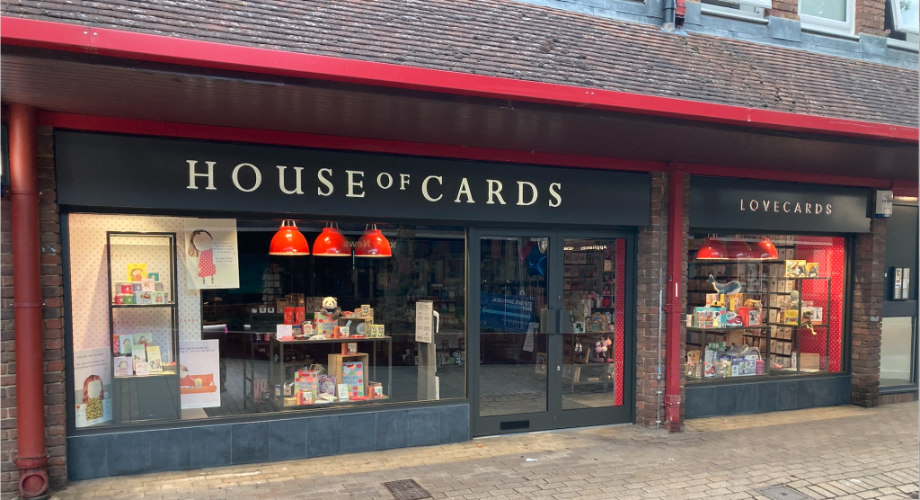 Above: House of Cards’ Woodley store