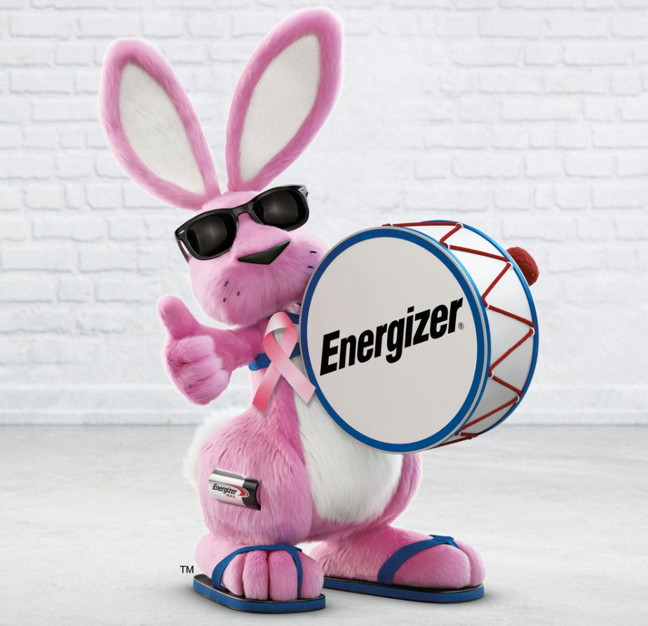 Above: The Energizer Bunny would be Nigel’s rabbit alter ego