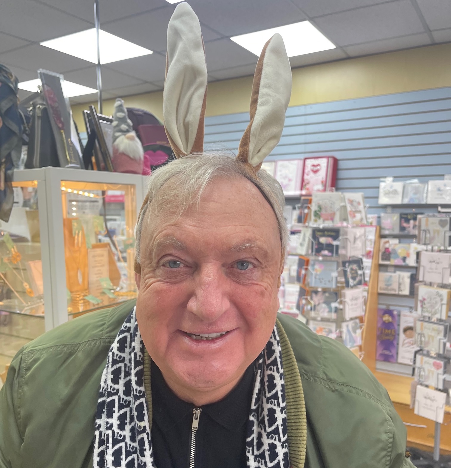 Above: Agent Carl Stirk in full bunny mode