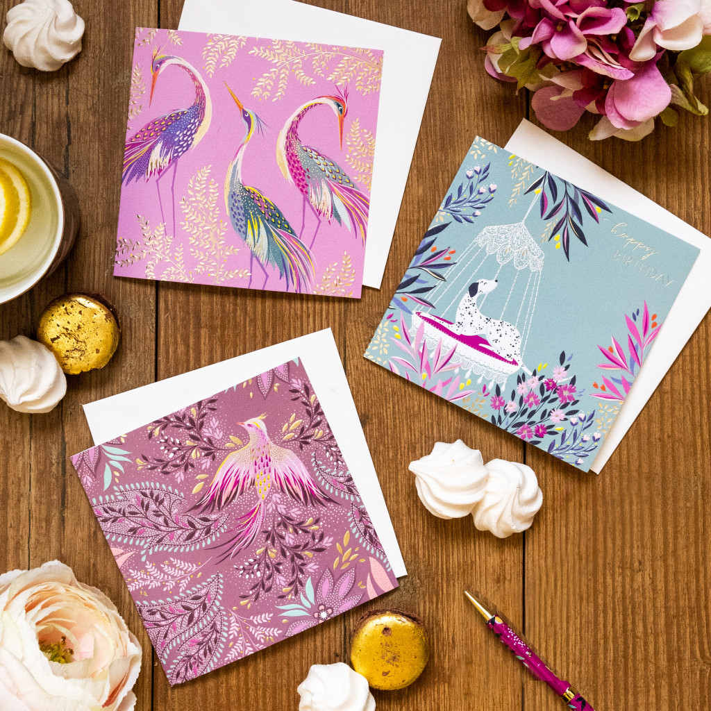 Above: The Art File has the licence for Sara Miller London greeting cards