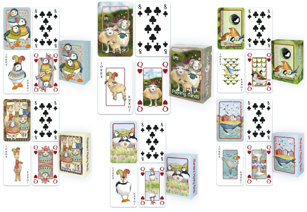 Above and top: Emma Ball’s new playing cards