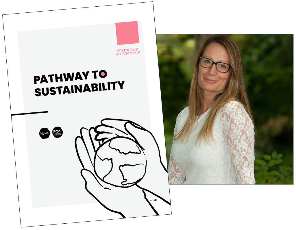 Above: POC founder Helena Mansell-Stopher and the main Pathway To Sustainability white paper