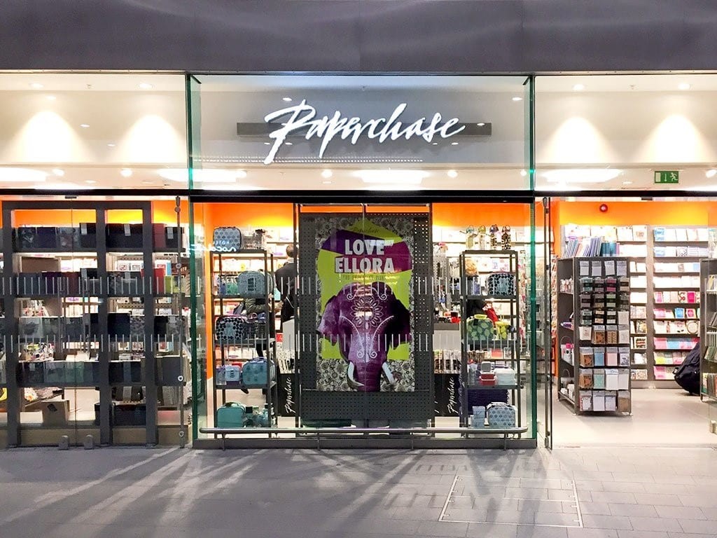 Above: Paperchase’s prime London Bridge outlet is located on the station’s main concourse