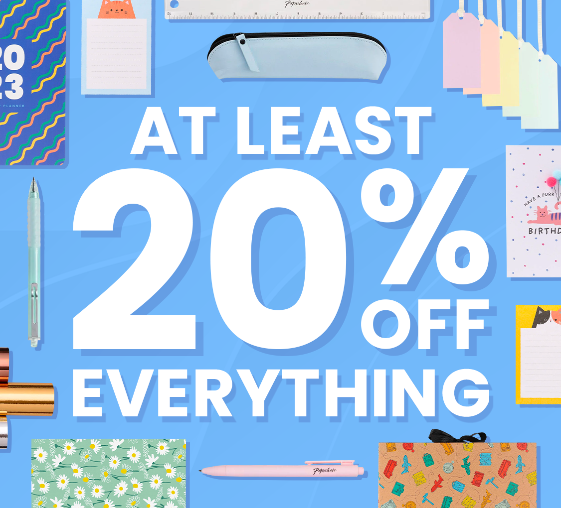 Above: Paperchase is sending emails advertising its 20% sale