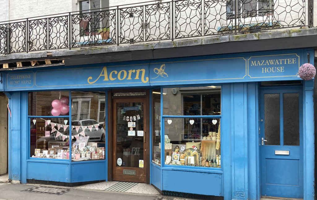 Above: Axminster’s Acorn offers a whole range of cards and gifts (photo Alan Harwood, Cardgains)
