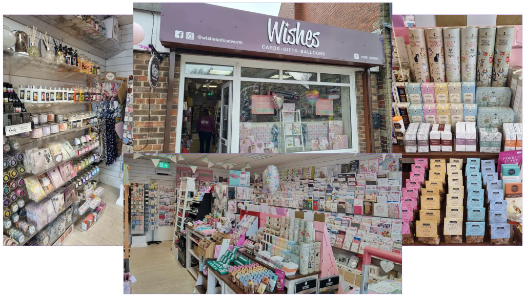 Above: Wishes Of Cudworth offered plenty of choice in cards and gifts