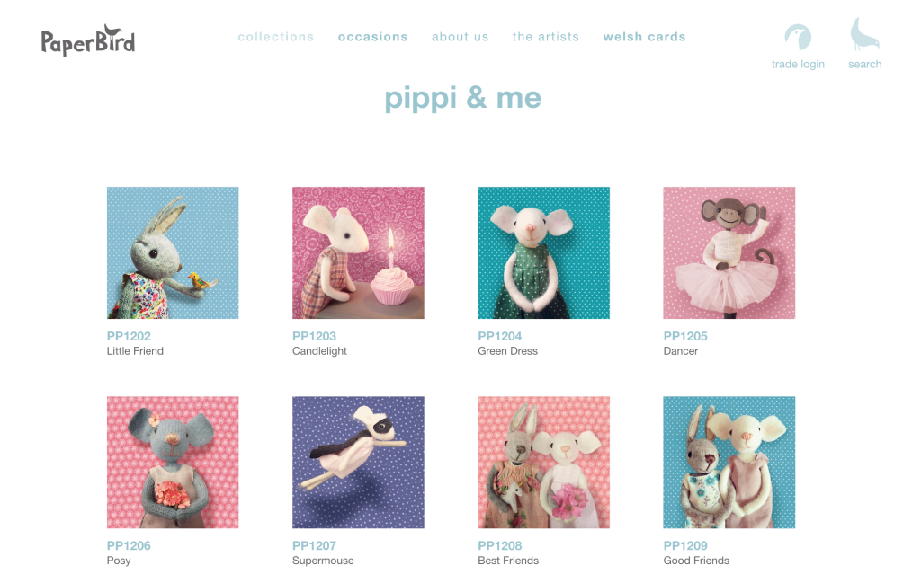 Above: Paper Bird has launched the Pippi & Me range this month