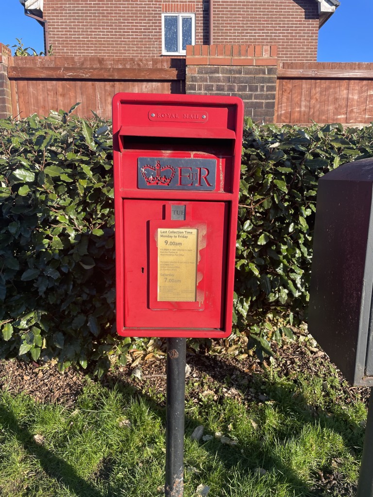 Above: Sales agent Neil Greenwood captioned this social media post “The lesser spotted postbox in danger of extinction”