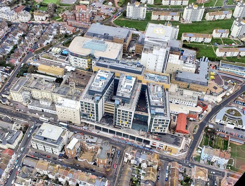 Above: The Connect art project is part of the Royal Sussex County Hospital redevelopment