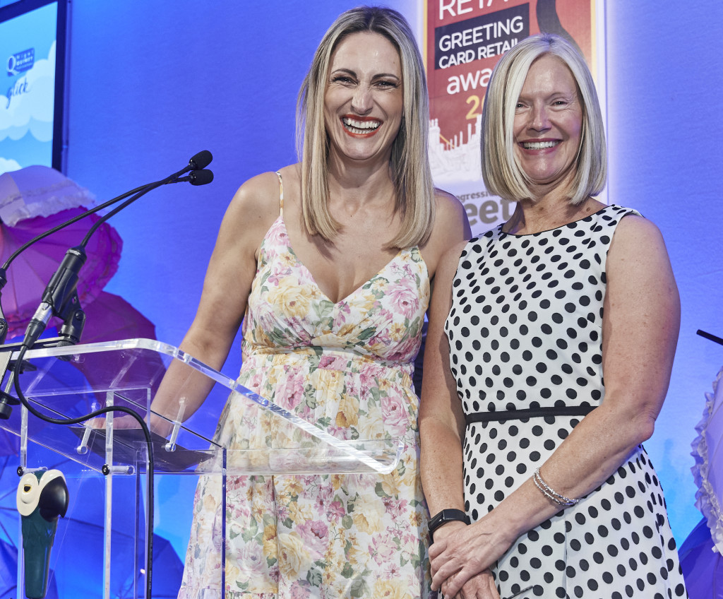 Above: Alison Butterworth (right) with Glick md Becky Dobson at The Retas Awards 2022