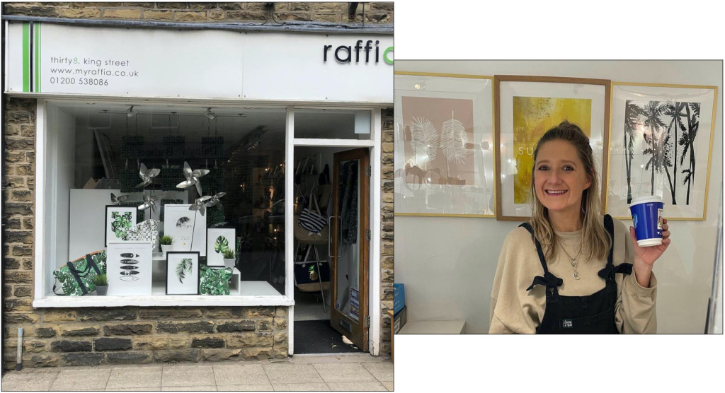 Above: Charlotte Eccles is a long-time customer of Neil’s at Raffia in Clitheroe