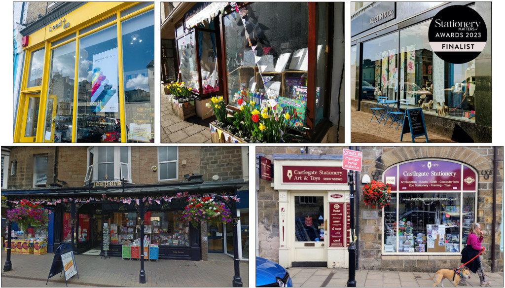 Above: The five finalists in Stationery Matters’ inaugural Independent Retailers award