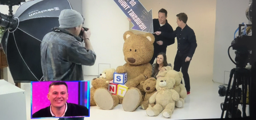Above: IC&G’s Barley Bear earned high-profile PR exposure on Ant & Dec’s TV show