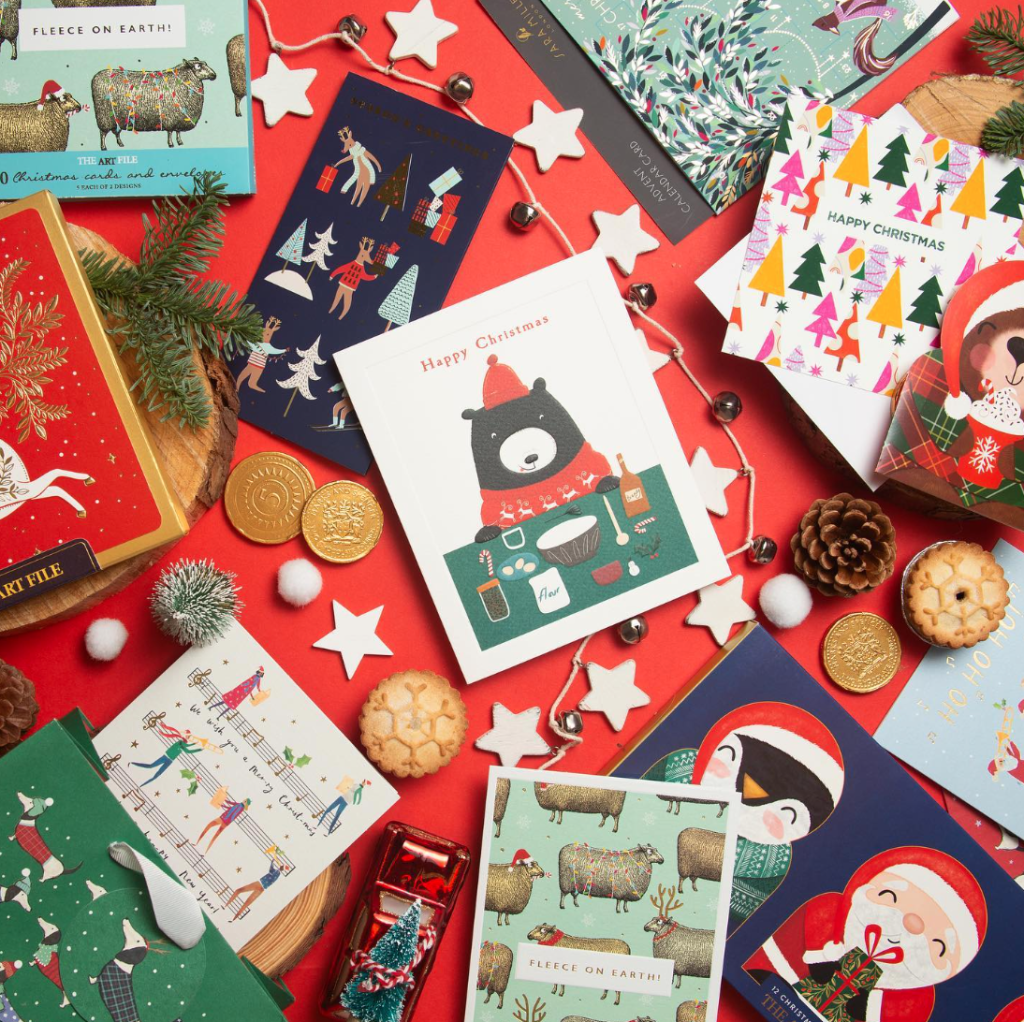 Above: A selection of The Art File 2023 Christmas designs