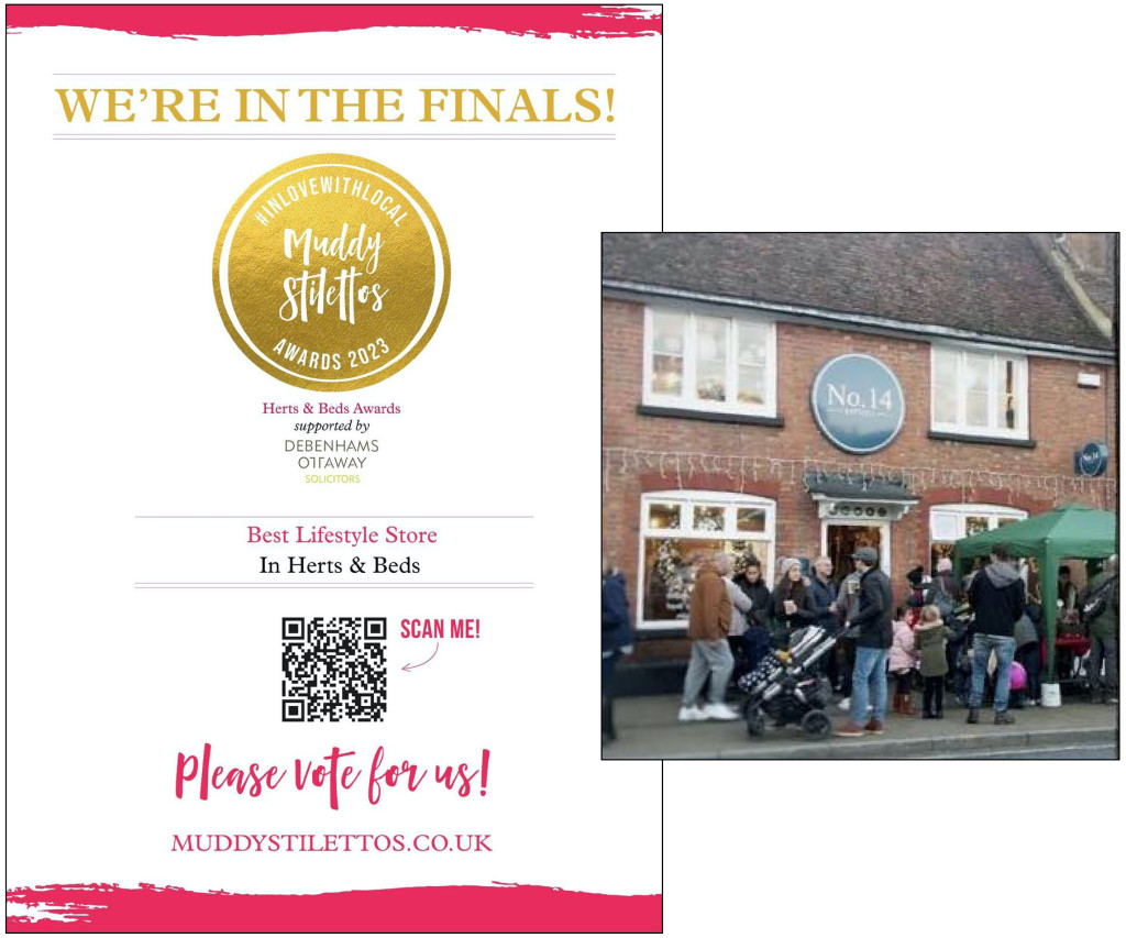 Above: Fans of No.14 Ampthill are being asked to vote for the store
