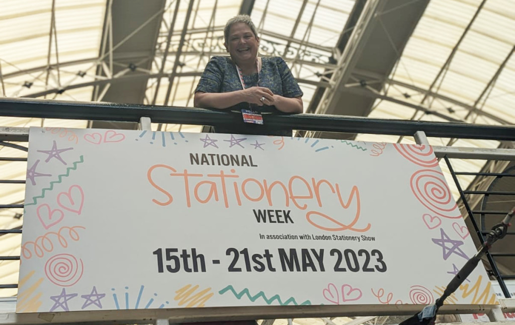 Above & top: National Stationery Week was totally crazy for Sarah and the team